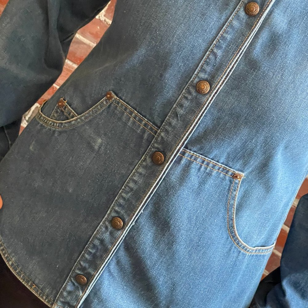 Vintage LEVI's hooded denim jacket UPSIDE DOWN label
